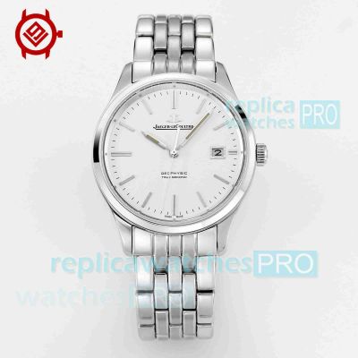 V9 Factory Swiss Copy Jaeger-LeCoultre Master Control Date Silver Face SS Automatic Watch 
